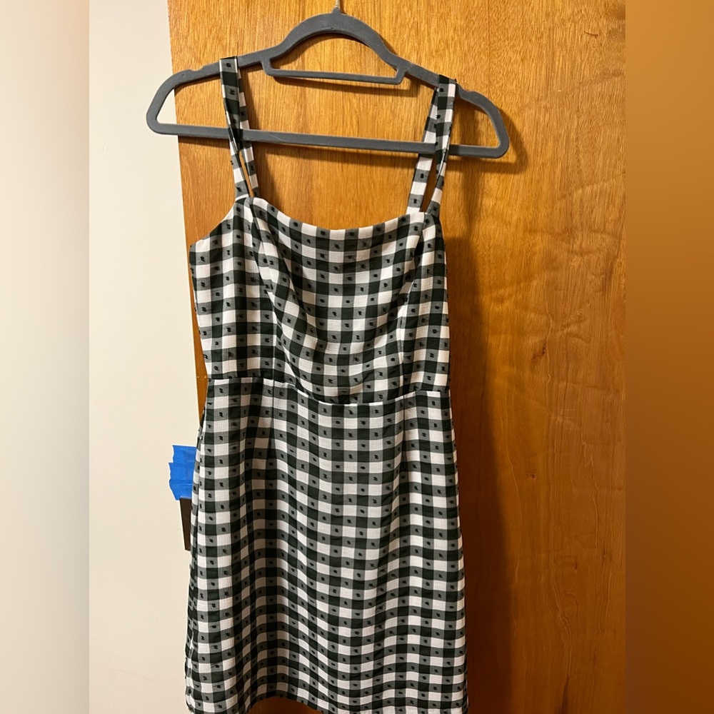 Forest lily gingham dress